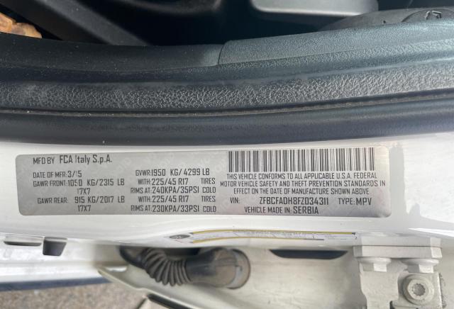 ZFBCFADH8FZ034311 Fiat 500L TREKKING