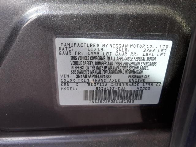 3N1AB7AP0EL621383 Nissan SENTRA S