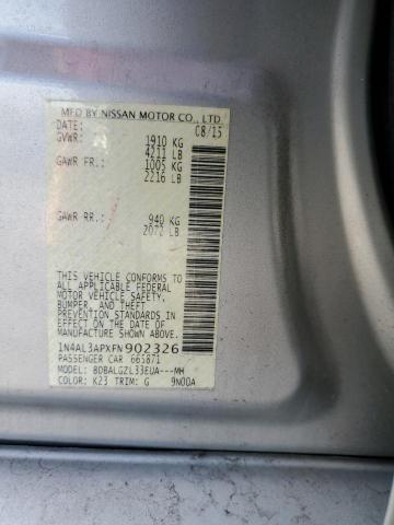 2015 NISSAN ALTIMA 2.5 1N4AL3APXFN902326