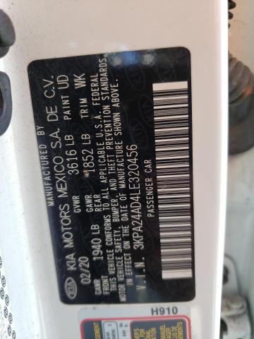 3KPA24AD4LE320456 KIA RIO LX
