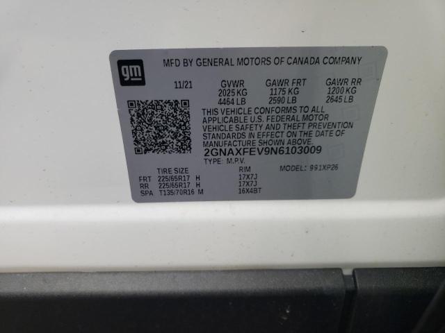 2022 CHEVROLET EQUINOX LS - 2GNAXFEV9N6103009