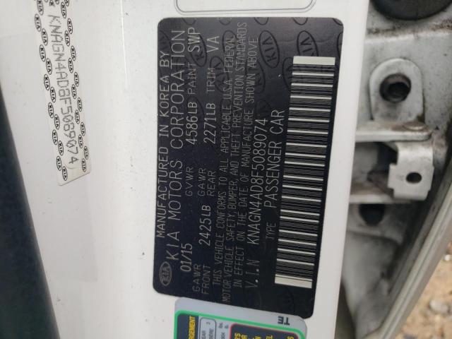 KNAGN4AD8F5089074 KIA OPTIMA HYBRID