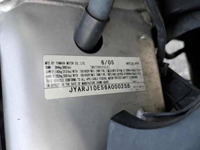 2006 YAMAHA YZF600 R JYARJ10E56A000256