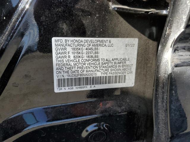 2022 ACURA ILX PREMIU - 19UDE2F85NA005015