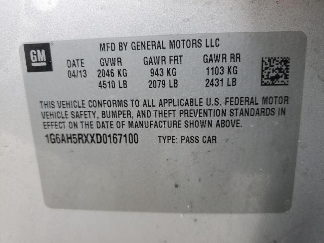 1G6AH5RXXD0167100 Cadillac ATS