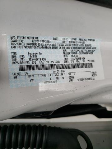 2015 FORD FOCUS TITA - 1FADP3J27FL360491