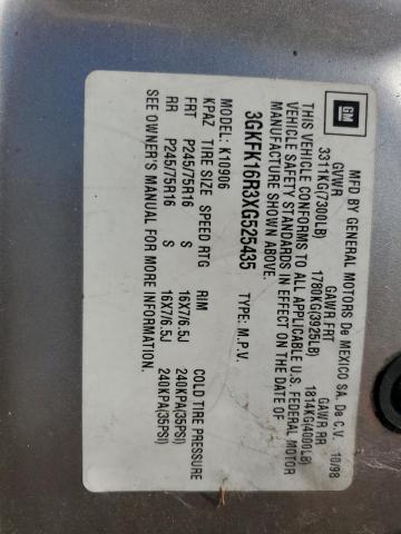 3GKFK16R3XG525435 GMC Suburban K1500