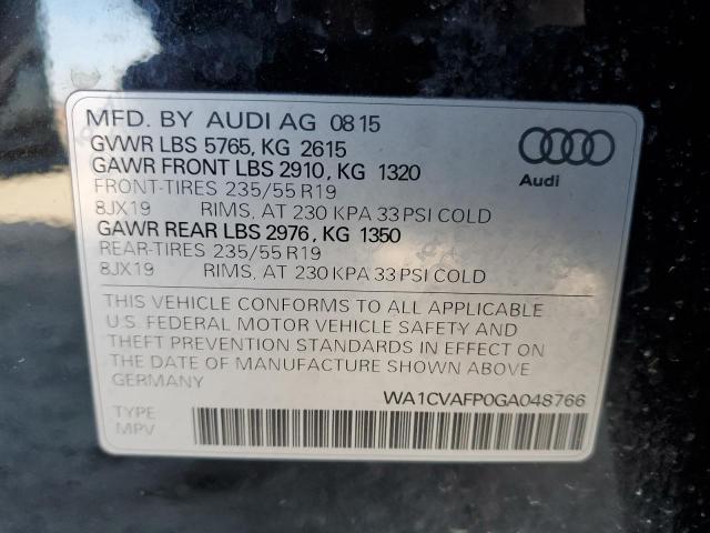 2016 AUDI Q5 TDI PRE - WA1CVAFP0GA048766