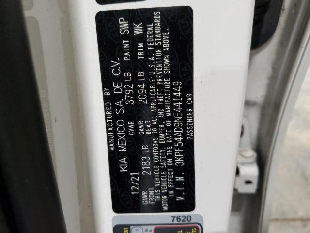 3KPF54AD9NE441449 KIA Forte Gt Line