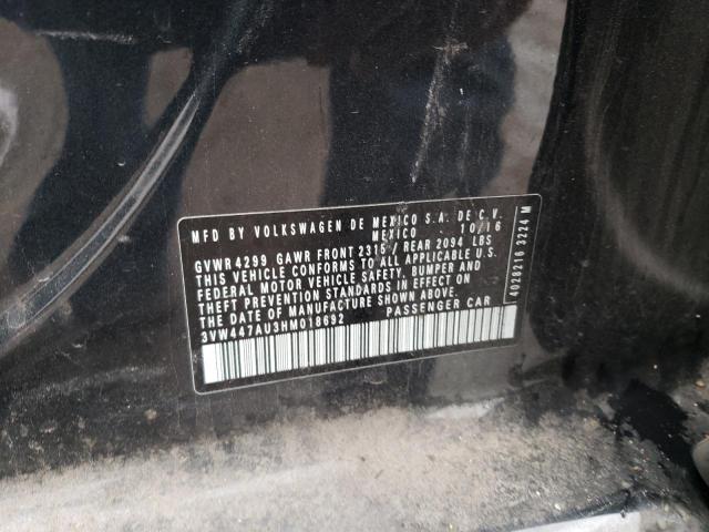 2017 VOLKSWAGEN GTI S/SE - 3VW447AU3HM018692
