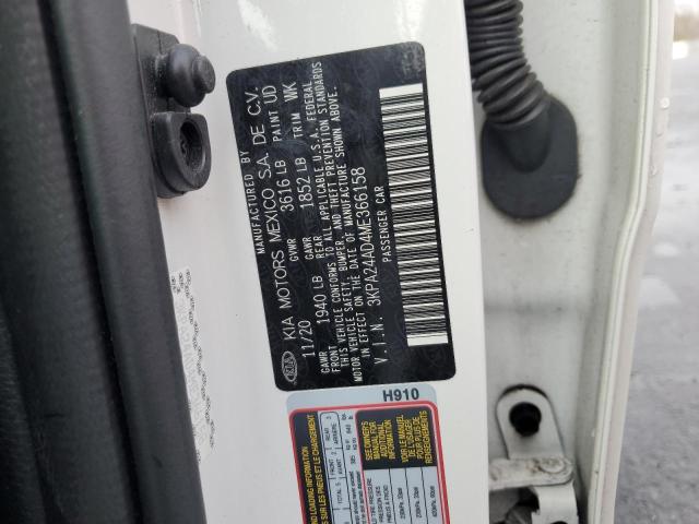 3KPA24AD4ME366158 KIA RIO LX