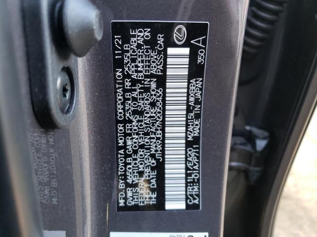 2022 LEXUS UX 250H BA JTHX9JBH7N2058436