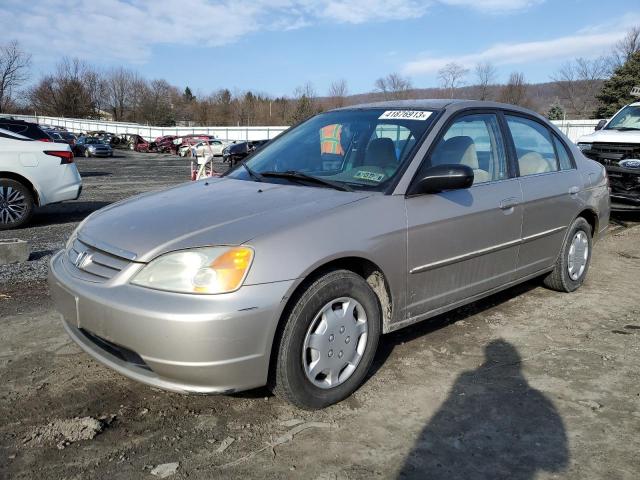 Salvage cars for sale from Copart Grantville, PA: 2002 Honda Civic LX