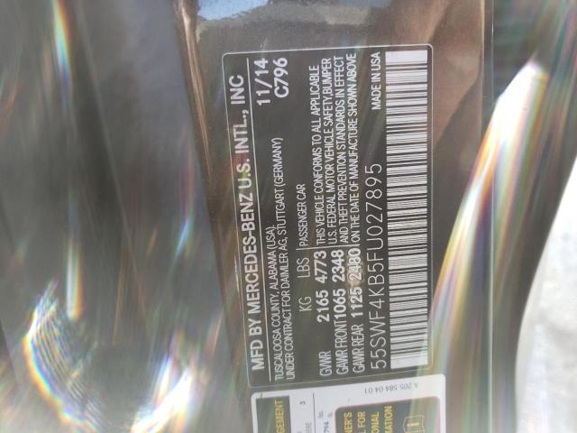 2015 MERCEDES-BENZ C 300 4MAT - 55SWF4KB5FU027895