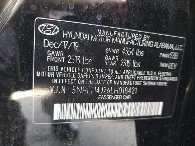 2020 HYUNDAI SONATA LIM - 5NPEH4J26LH018421