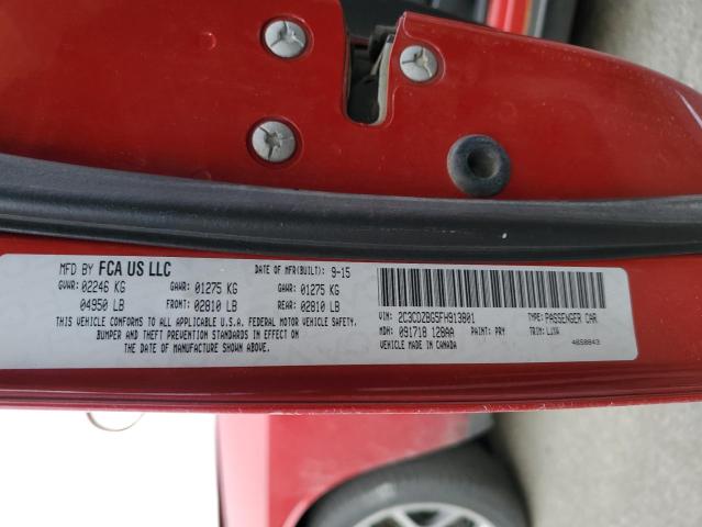 2015 DODGE CHALLENGER 2C3CDZBG5FH913801