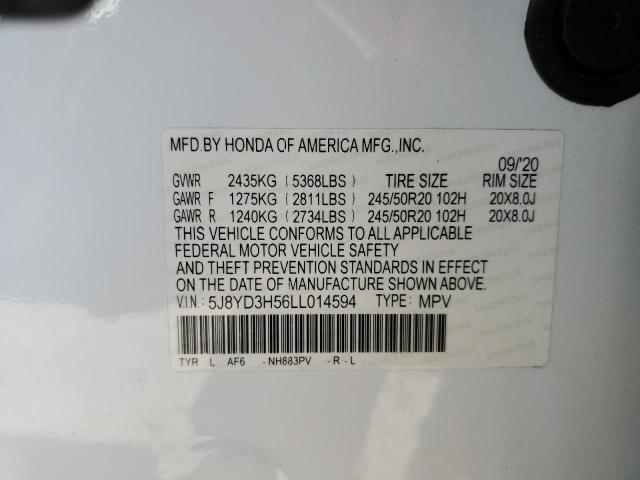 5J8YD3H56LL014594 Acura Mdx Technology