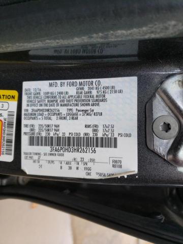 2017 FORD FUSION SE - 3FA6P0HD3HR262156