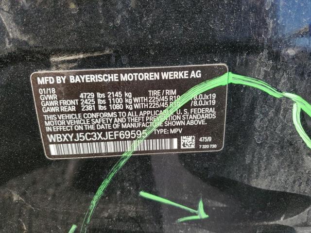 2018 BMW X2 XDRIVE2 - WBXYJ5C3XJEF69595