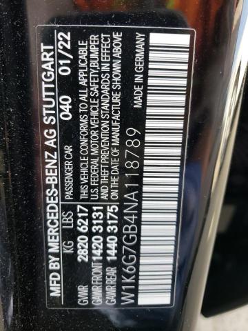 2022 MERCEDES-BENZ S 580 4MAT - W1K6G7GB4NA118789