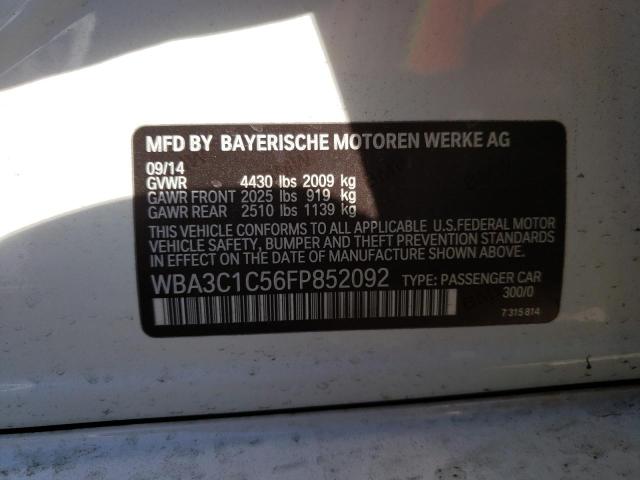 WBA3C1C56FP852092 BMW 328 I Sulev