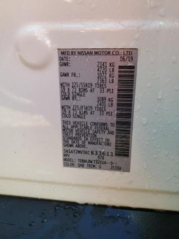 5N1AT2MV3KC833611 Nissan ROGUE S
