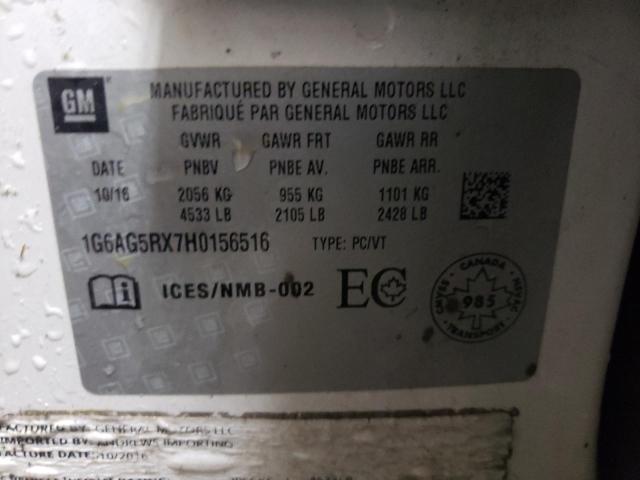 2017 CADILLAC ATS - 1G6AG5RX7H0156516