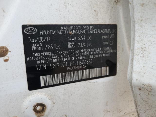 5NPD74LF4LH506832 Hyundai ELANTRA SE