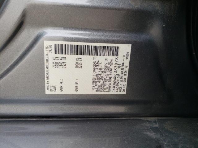 2020 NISSAN MAXIMA SL - 1N4AA6DV8LC383978