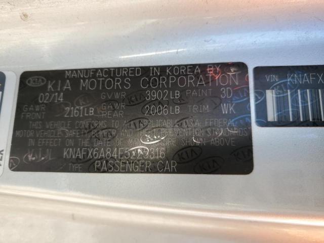 KNAFX6A84E5225316 KIA FORTE EX