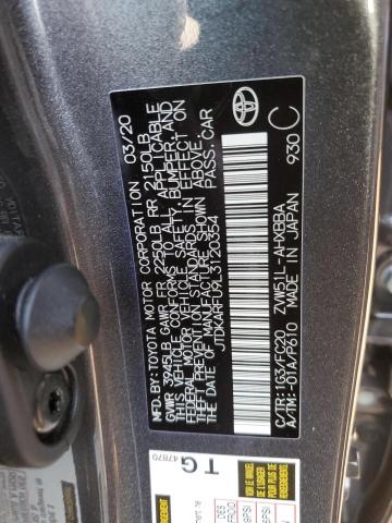 2020 TOYOTA PRIUS L - JTDKARFU9L3120354