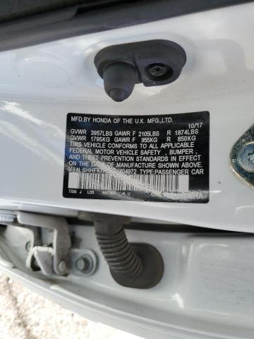 2018 HONDA CIVIC EX SHHFK7H5XJU404972