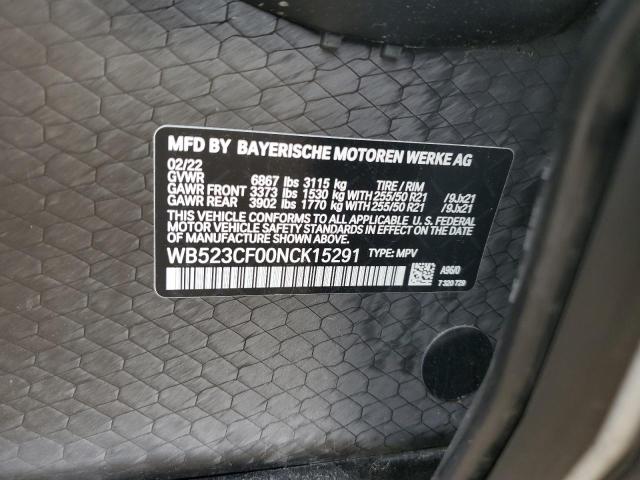 2022 BMW IX XDRIVE5 WB523CF00NCK15291