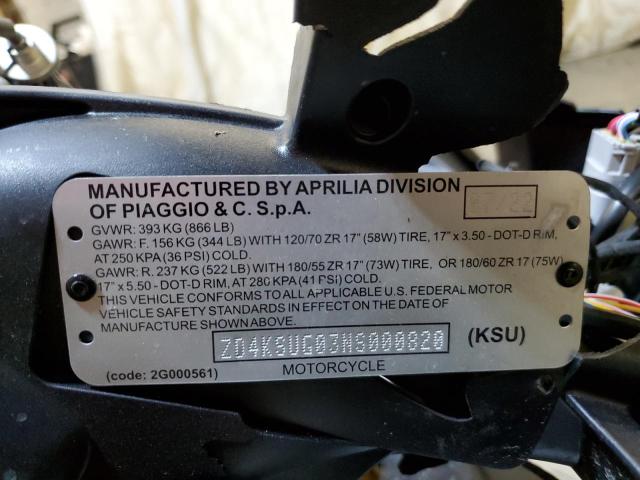 2022 APRILIA RS 660 - ZD4KSUG03NS000820