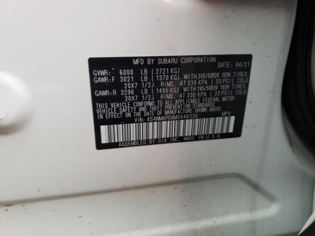 4S4WMAPD6M3446330 Subaru Ascent Limited