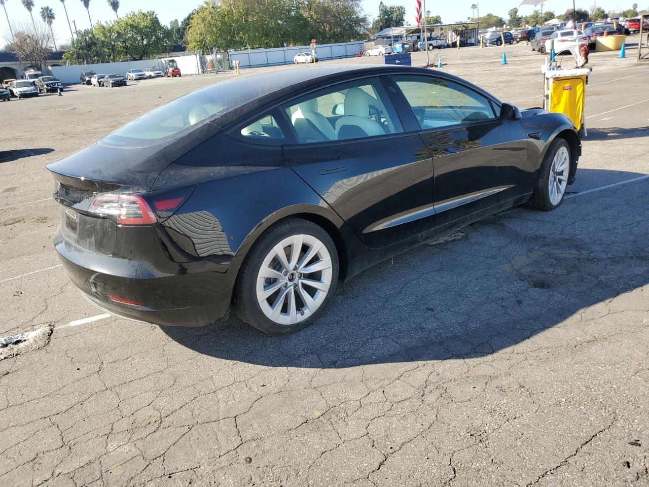 Lot #2991213116 2021 TESLA MODEL 3