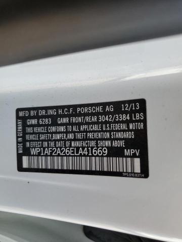 WP1AF2A26ELA41669 Porsche Cayenne