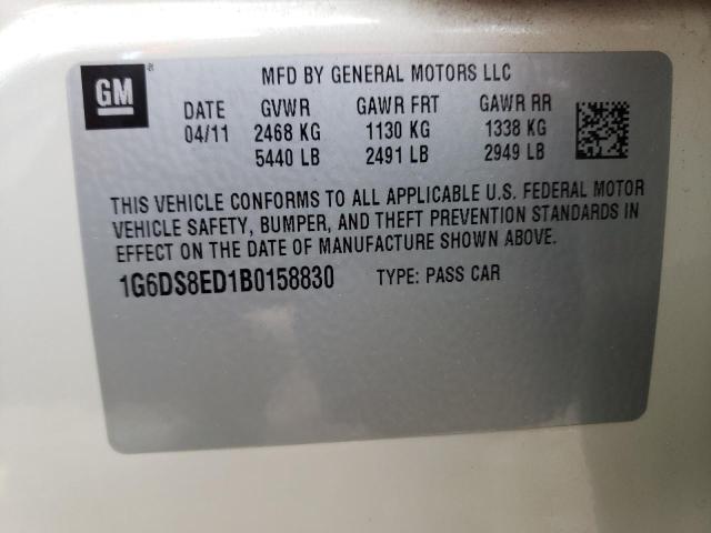 1G6DS8ED1B0158830 Cadillac Cts Premium Collection