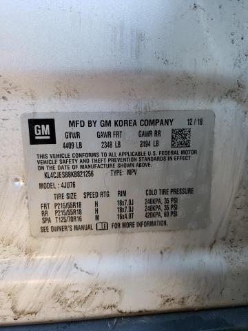 KL4CJESB8KB821256 Buick Encore Preferred