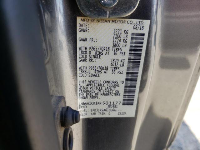 1N6AA1CK1KN501177 Nissan TITAN S