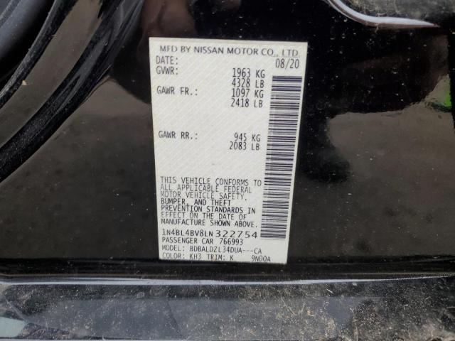 1N4BL4BV8LN322754 Nissan ALTIMA S