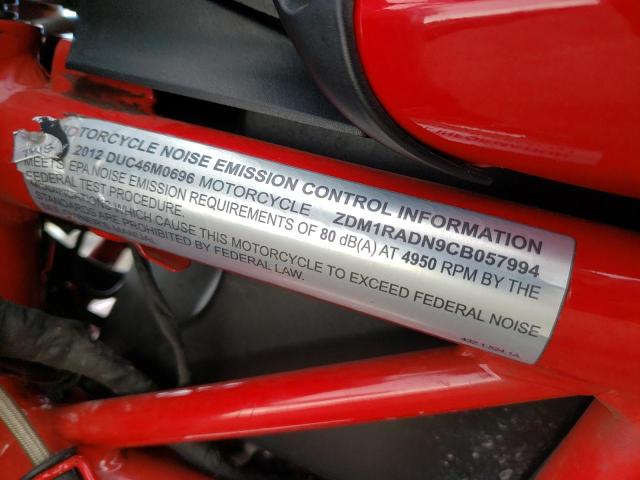 2012 DUCATI MONSTER 69 - ZDM1RADN9CB057994