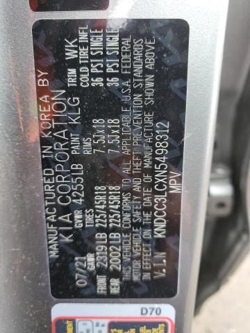 2022 KIA NIRO TOURI - KNDCC3LCXN5498312