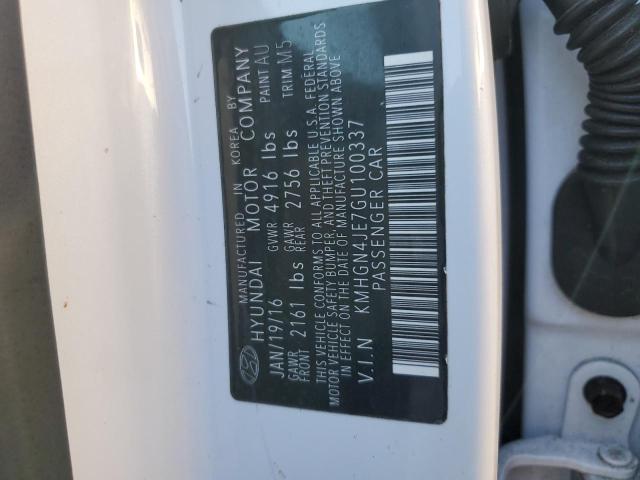 2016 HYUNDAI GENESIS 3. KMHGN4JE7GU100337