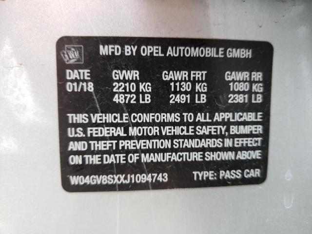 2018 BUICK REGAL TOUR - W04GV8SXXJ1094743