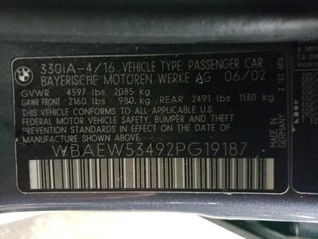 WBAEW53492PG19187 BMW 330 XI