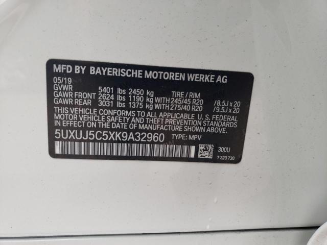2019 BMW X4 M40I - 5UXUJ5C5XK9A32960