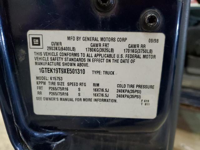1GTEK19T9XE501310 GMC New Sierra K1500