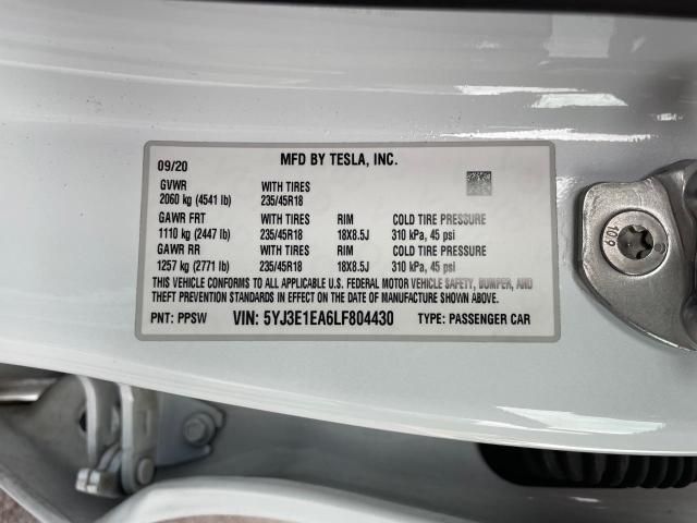 2020 TESLA MODEL 3 - 5YJ3E1EA6LF804430