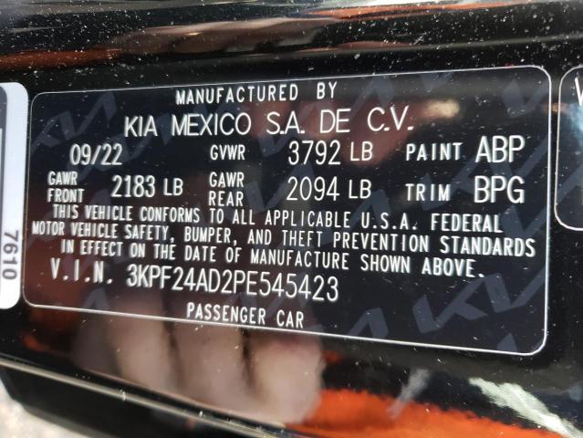 3KPF24AD2PE545423 KIA FORTE LX
